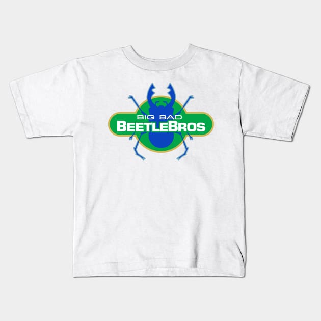 Minimalist Beetle Bros Logo Kids T-Shirt by GodPunk